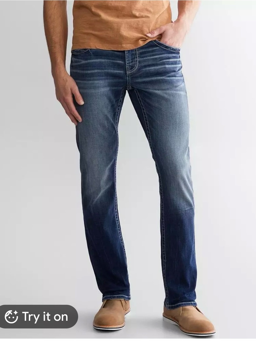 Buckle Black Men’s Low Rise Slim Straight Jeans 32x30